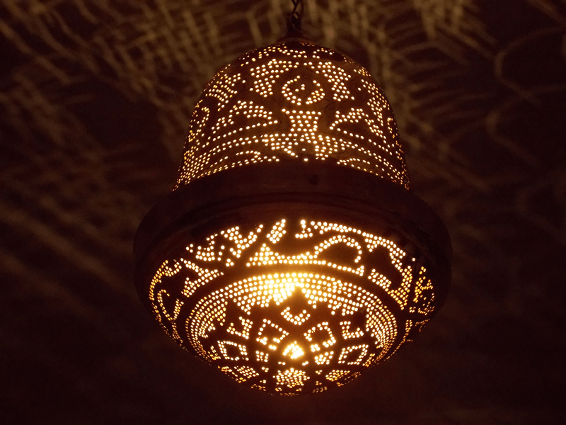 Moroccan Brass Pendant Lamp Shades